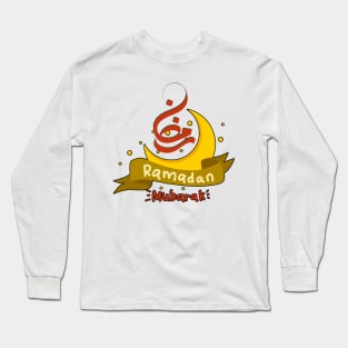 RAMADAN MUBARAK, Cool design to wear  to celebrate the  holy month of RAMADAN Long Sleeve T-Shirt